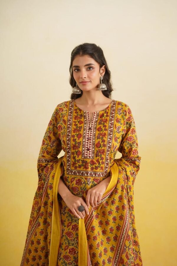 Embroidered Cotton Suit Set