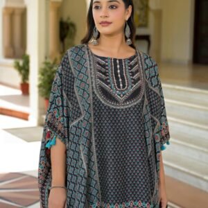 Kaftan 2PC Set in Natural Crepe