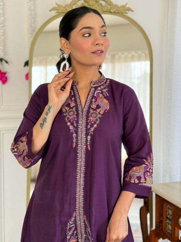 Co-Ord 2PC Set in Roman Fabric