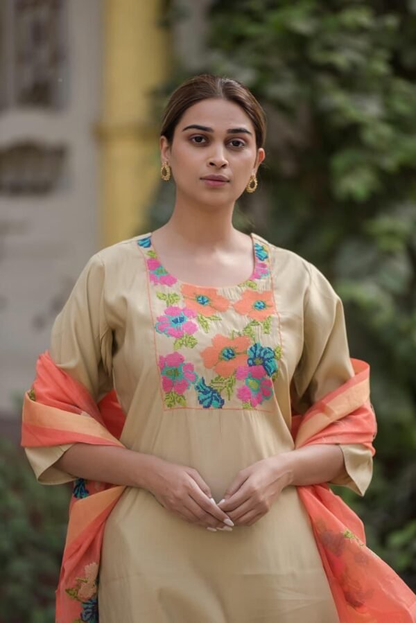 3PC Modal Muslin Suit Set