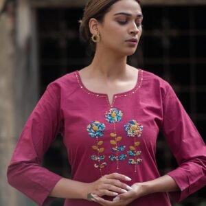 Appliqué Work 2PC Cotton Set