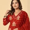 Cotton 3PC Suit Set with Handwork
