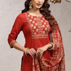 Cotton 3PC Set with Zari