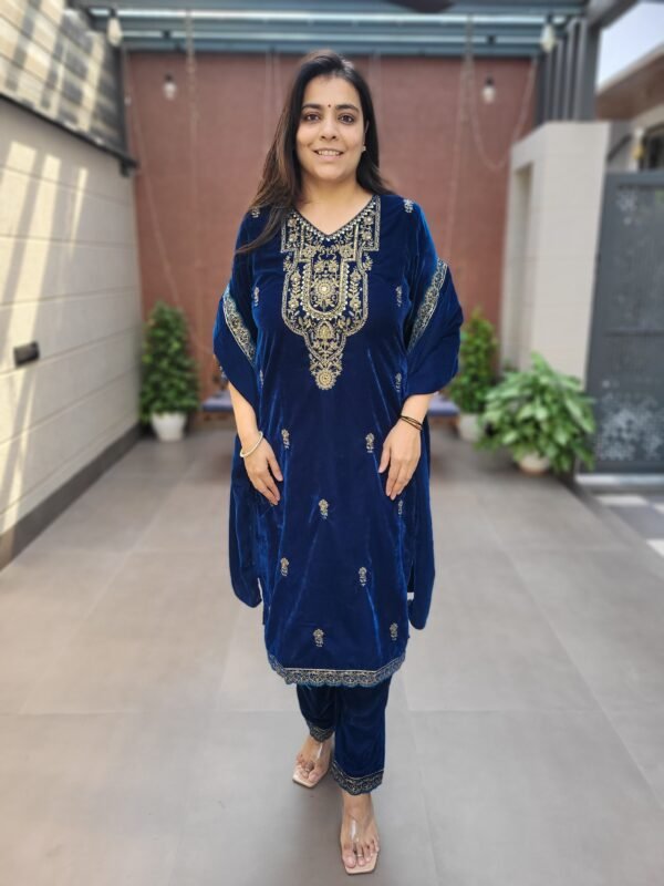 Heavy Velvet 3PC Winter Suit Set