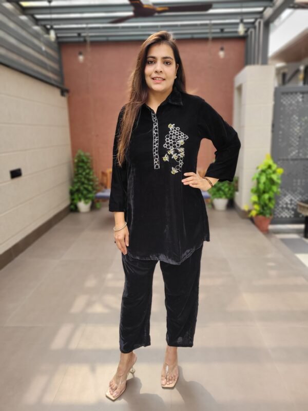 Velvet Honey Bee Handwork Suit