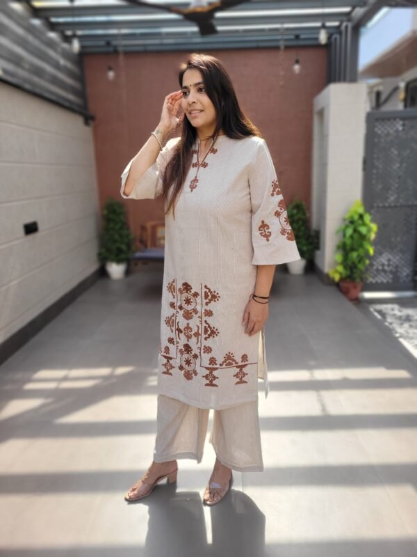 Yarn Dyed Cotton Embroidered 