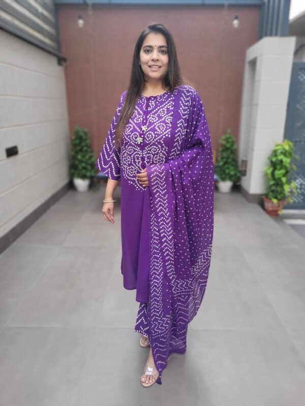 3PC Suit Set with Mirror Work