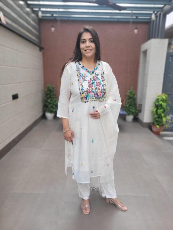 Mul Chanderi Stylish Suit Set