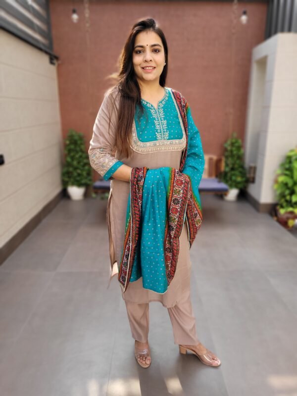 Mul Chanderi 3PC Suit Set