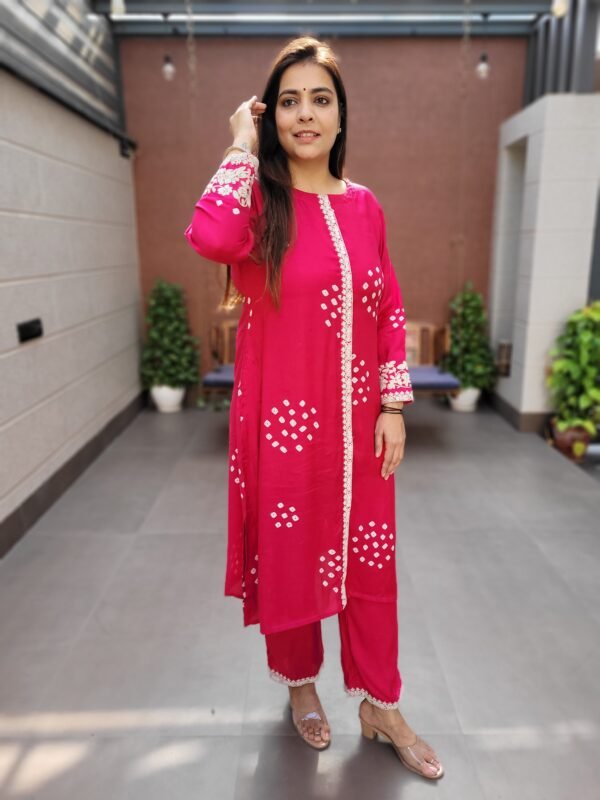 Heavy Shantoon with Coding Embroidery