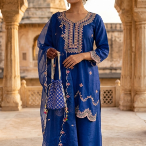 3PC Suit Set in Premium Dola Silk