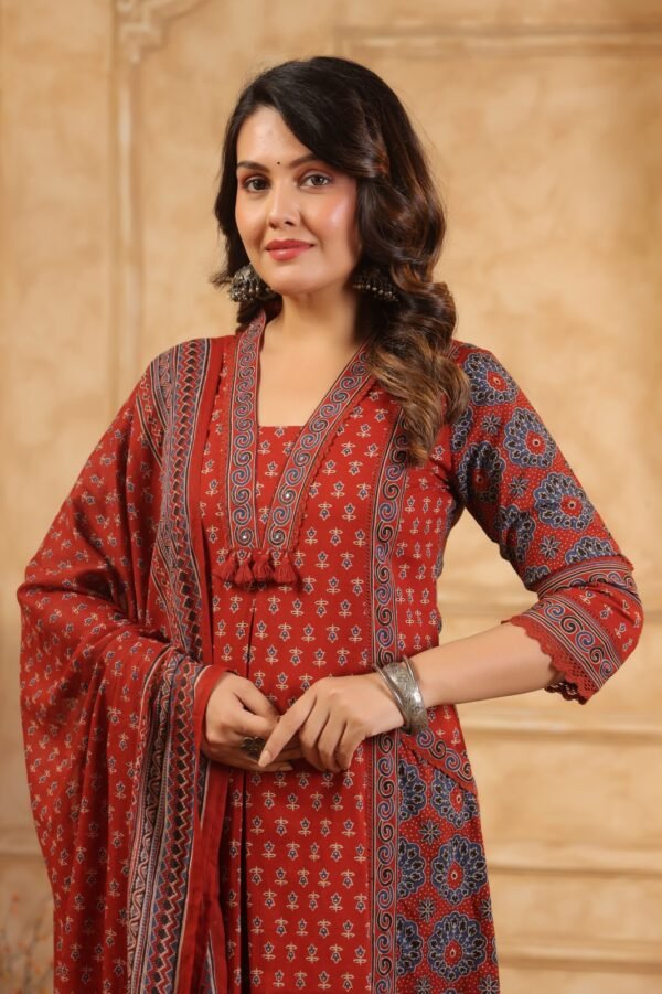 A-Line Cotton 3PC Suit Set