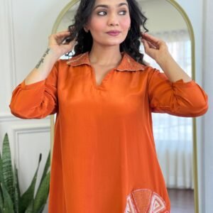 Natural Crepe Co-Ord Set