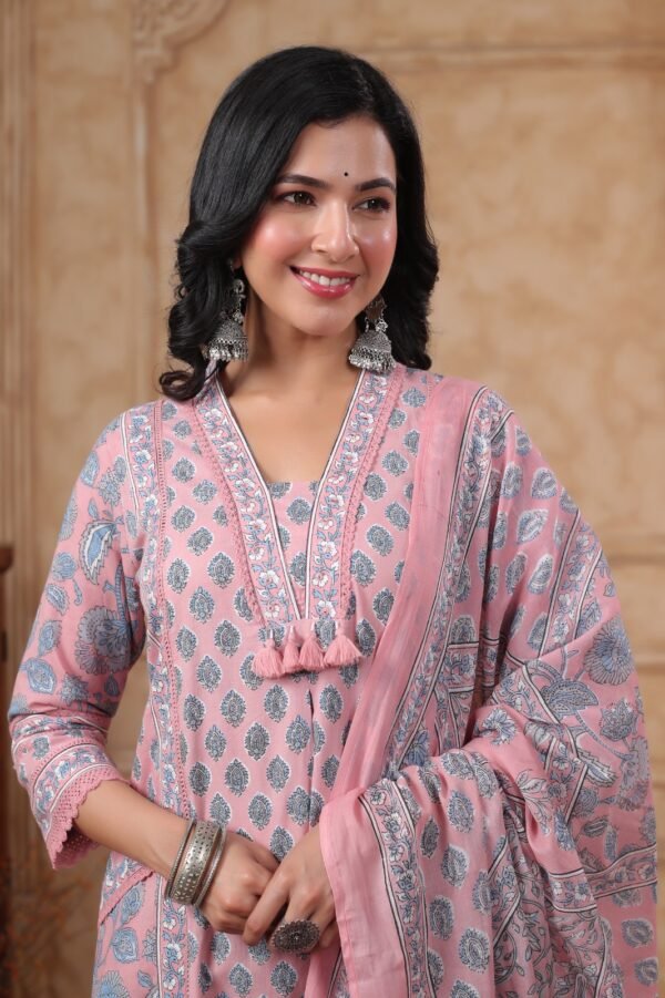 A-Line Cotton Suit Set