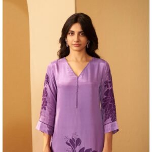 Natural Crepe Designer Suit