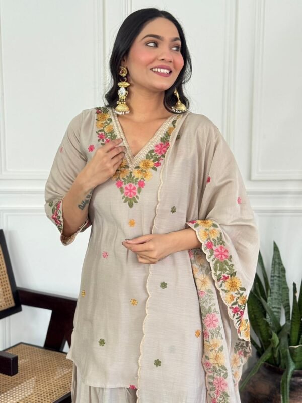 Mul Chanderi Sharara Set