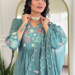 3PC Suit Set with Embroidery