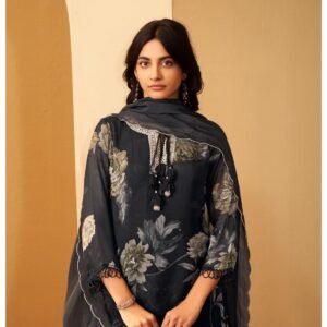 Organza Short Kurta Divider Set