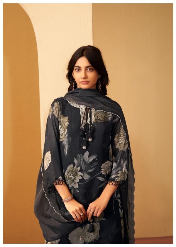 Organza Short Kurta Divider Set