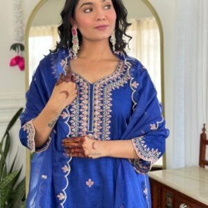 3PC Suit Set in Premium Dola Silk
