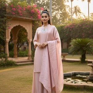 hort Kurta 3PC Partywear Set