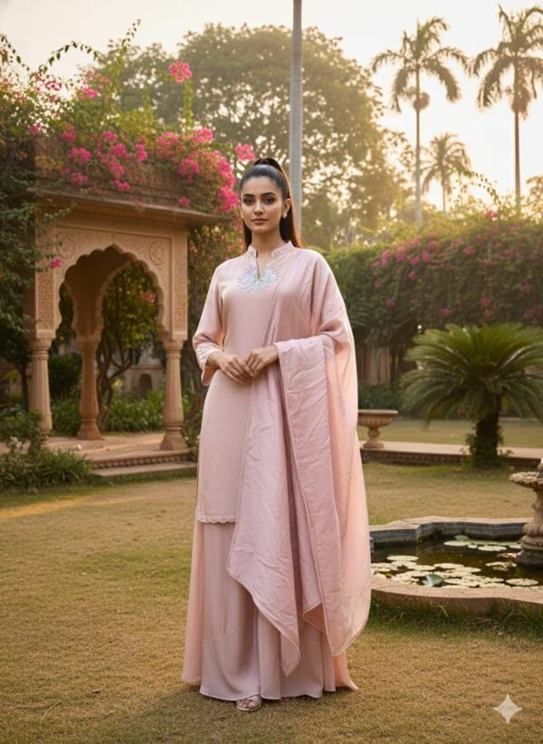 hort Kurta 3PC Partywear Set