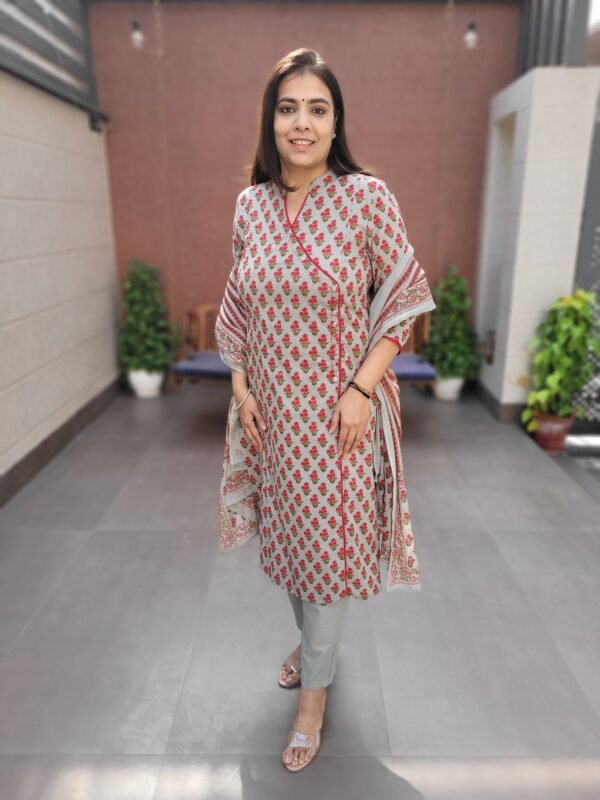 Cotton Angrakha 3PC Set