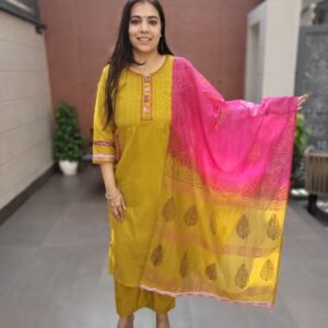 Mul Chanderi 3PC Suit