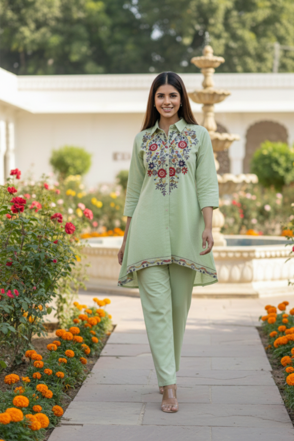 Cotton Dobby Embroidered