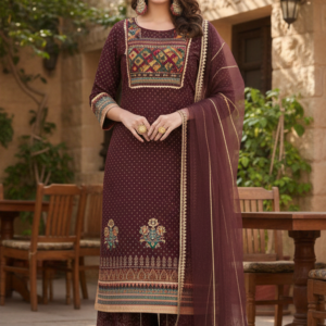 Handworked Sharara Set