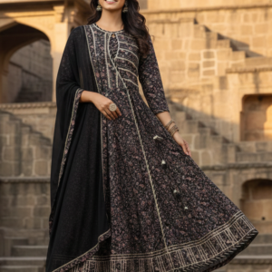 Angrakha Suit with Zari Work