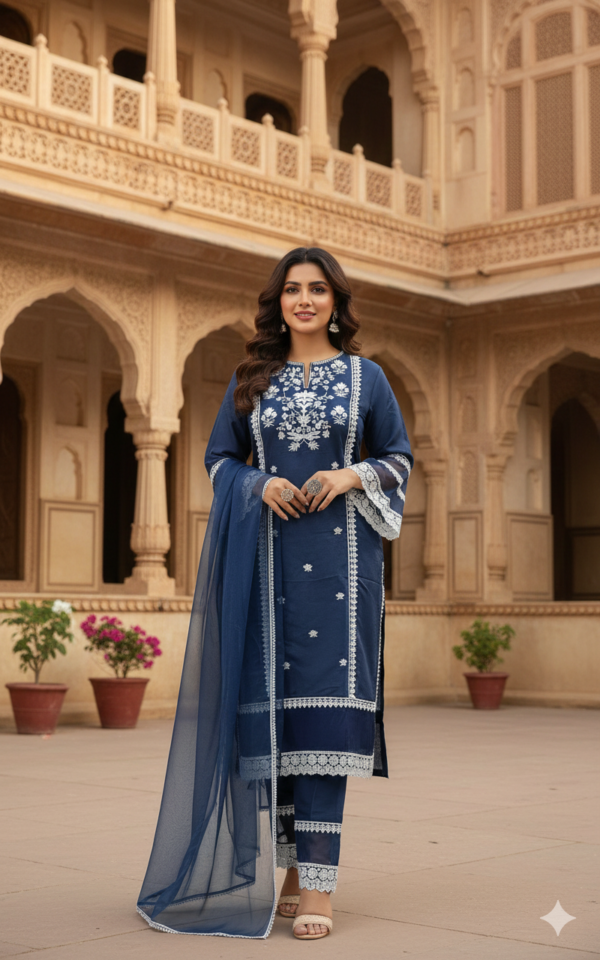 Pakistani Roman Silk 3PC Set