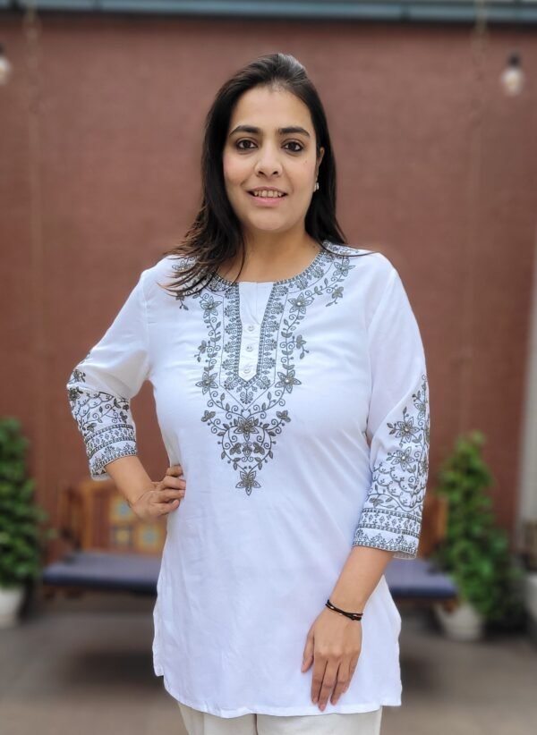 Rayon Embroidered Tunic