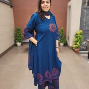 A-Line Cotton 3PC Suit Set