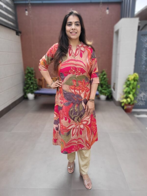 Muslin Digital Print Kurta