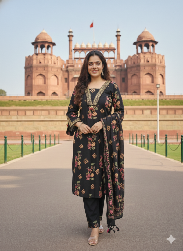 Cotton 3PC Set with Embroidery