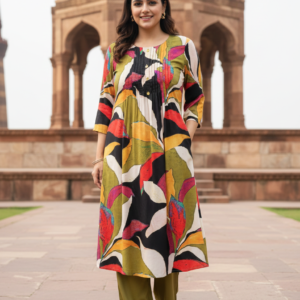 Gajji Silk 2PC Set with Pintucks Detailing