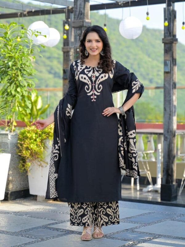 Cotton 3PC Set with Mirror