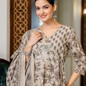 Angrakha Style Anarkali 3PC Set