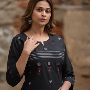 3PC Suit Set with Mirror Work