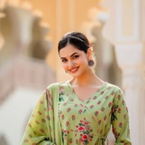 Cotton Anarkali 3PC Set