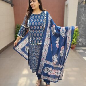 Pure Ajrakh Cotton 3PC Set
