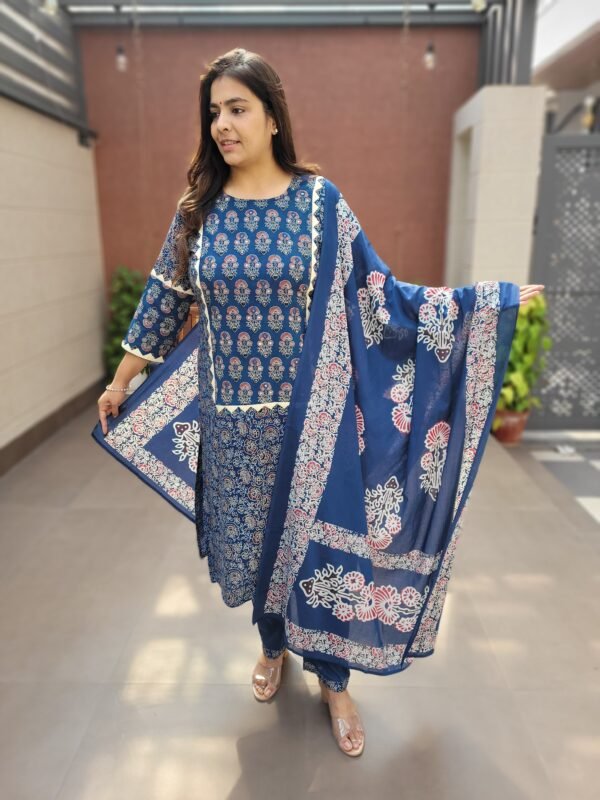 Pure Ajrakh Cotton 3PC Set