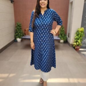 A-Line Muslin Digital Print Kurta