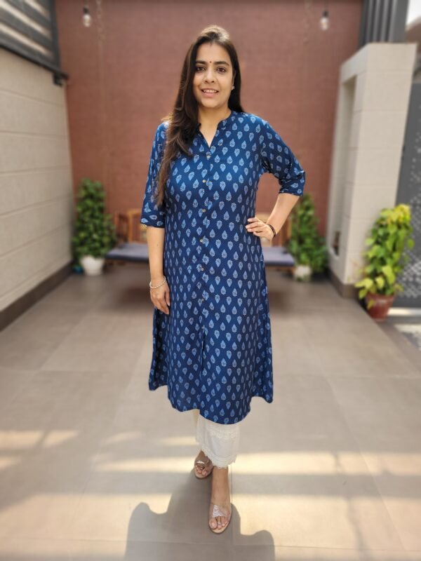 A-Line Muslin Digital Print Kurta