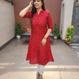 Raw Silk Front-Slit Kurta