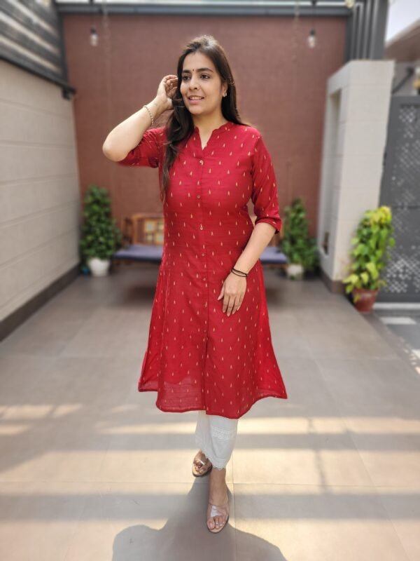 Raw Silk Front-Slit Kurta
