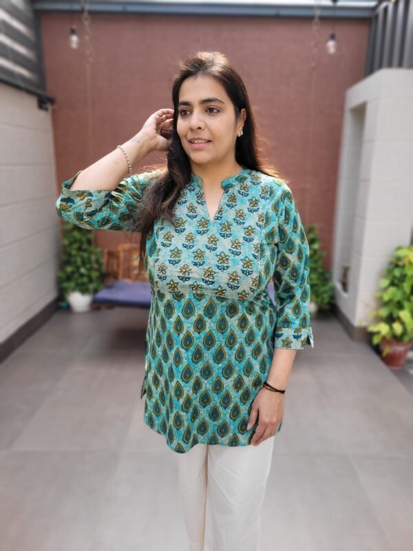 Tunic with Handworked Yoke