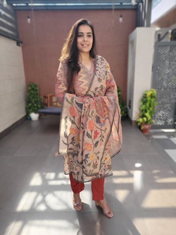 Kantha Work Linen 3PC Set