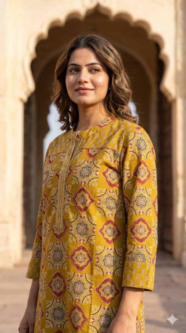 Ajrakh Print Cotton Tunic